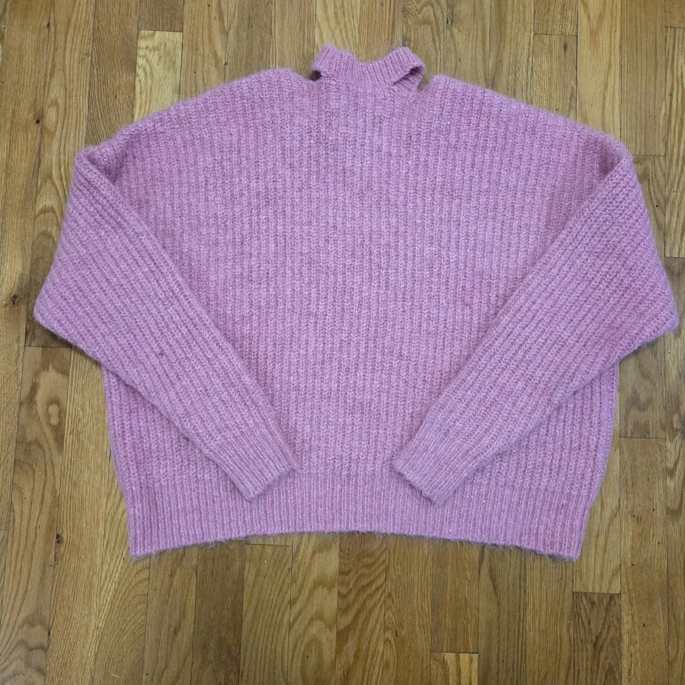 Pistola Cold Shoulder Eva Pullover Sweater In Aurora Pink - Picture 2 of 8
